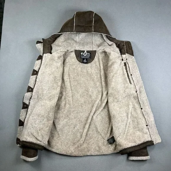 Kuhl Jacket Mens Large Projekt Arktik Hooded Fleece Lined Olive Brown Coat 2067 - Picture 5 of 14